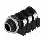Conector jack, Jack 6,3mm, 3 contacte, mama, AMPHENOL - ACJS-MH