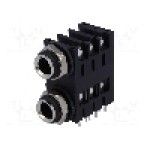Conector jack, Jack 6,3mm, 3 contacte, mama, AMPHENOL - ACJS-MHD