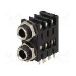Conector jack, Jack 6,3mm, 3 contacte, mama, AMPHENOL - ACJS-MHDC