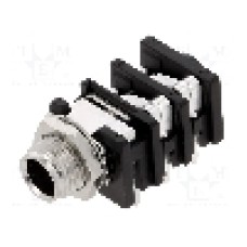 Conector jack, Jack 6,3mm, 3 contacte, mama, AMPHENOL - ACJS-MHOM