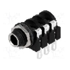 Conector jack, Jack 6,3mm, 3 contacte, mama, AMPHENOL - ACJS-MHS