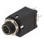 Conector jack, Jack 6,3mm, 3 contacte, mama, AMPHENOL - ACJS-MIV-3S