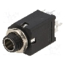 Conector jack, Jack 6,3mm, 3 contacte, mama, AMPHENOL - ACJS-MIV-3S