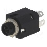 Conector jack, Jack 6,3mm, 3 contacte, mama, AMPHENOL - ACJS-MIVS-3S