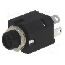 Conector jack, Jack 6,3mm, 3 contacte, mama, AMPHENOL - ACJS-MIVS-3S