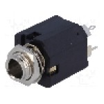Conector jack, Jack 6,3mm, 3 contacte, mama, AMPHENOL - ACJS-MV-3S Conector jack, Jack 6,3mm, 3 contacte, mama, AMPHENOL - ACJS-MV-3S