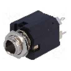 Conector jack, Jack 6,3mm, 3 contacte, mama, AMPHENOL - ACJS-MV-3S