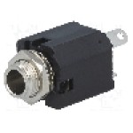 Conector jack, Jack 6,3mm, 3 contacte, mama, AMPHENOL - ACJS-MVS-3