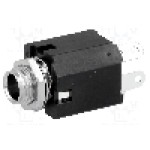 Conector jack, Jack 6,3mm, 3 contacte, mama, AMPHENOL - ACJS-MVS-3S