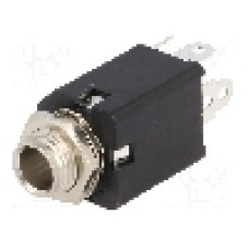 Conector jack, Jack 6,3mm, 3 contacte, mama, AMPHENOL - ACJS-MVS-5