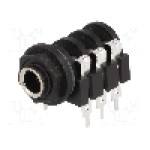 Conector jack, Jack 6,3mm, 3 contacte, mama, AMPHENOL - ACJS-PC