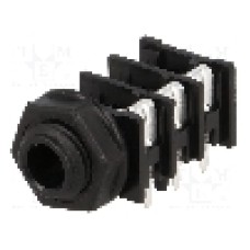 Conector jack, Jack 6,3mm, 3 contacte, mama, AMPHENOL - ACJS-PHOP-1