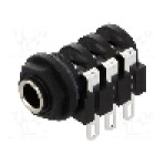 Conector jack, Jack 6,3mm, 3 contacte, mama, AMPHENOL - ACJS-PHS
