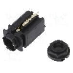 Conector jack, Jack 6,3mm, 3 contacte, mama, AMPHENOL - ACJS-PVB-3