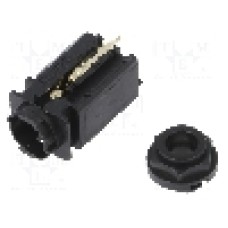 Conector jack, Jack 6,3mm, 3 contacte, mama, AMPHENOL - ACJS-PVB-3