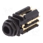 Conector jack, Jack 6,3mm, 3 contacte, mama, AMPHENOL - ACJS-PVB-5