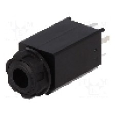 Conector jack, Jack 6,3mm, 3 contacte, mama, CLIFF - CL11061 S1V/SBB