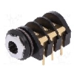 Conector jack, Jack 6,3mm, 3 contacte, mama, CLIFF - CL13345