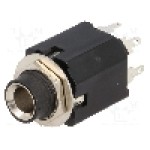 Conector jack, Jack 6,3mm, 3 contacte, mama, CLIFF - FC68026