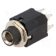 Conector jack, Jack 6,3mm, 3 contacte, mama, CLIFF - FC68026