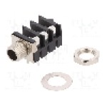 Conector jack, Jack 6,3mm, 3 contacte, mama, CLIFF - FCR11650EW