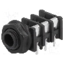 Conector jack, Jack 6,3mm, 3 contacte, mama, CLIFF - FCR50051