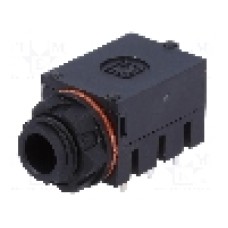 Conector jack, Jack 6,3mm, 3 contacte, mama, CLIFF - S1KA/BBB/WNW