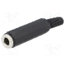Conector jack, Jack 6,3mm, 3 contacte, mama, LUMBERG - KLK 3 SCHWARZ