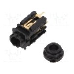 Conector jack, Jack 6,3mm, 3 contacte, mama, NEUTRIK - NJ3FD-V