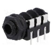 Conector jack, Jack 6,3mm, 3 contacte, mama, NEUTRIK, NMJ6HFD2, T254221