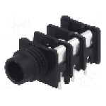 Conector jack, Jack 6,3mm, 3 contacte, mama, NEUTRIK - NRJ6HH-1