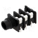 Conector jack, Jack 6,3mm, 3 contacte, mama, NEUTRIK - NRJ6HH