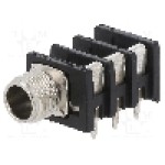 Conector jack, Jack 6,3mm, 3 contacte, mama, NEUTRIK - NRJ6HM-1