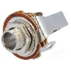 Conector jack, Jack 6,3mm, 3 contacte, mama, NINIGI - JC-124/6.35MM