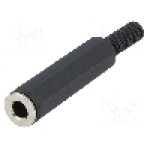Conector jack, Jack 6,3mm, 3 contacte, mama, {{Producator}} - 
