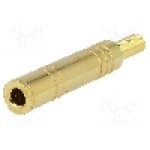 Conector jack, Jack 6,3mm, 3 contacte, mama, {{Producator}} - 