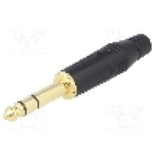 Conector jack, Jack 6,3mm, 3 contacte, tata, AMPHENOL - ACPS-GB-AU