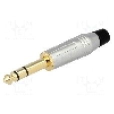 Conector jack, Jack 6,3mm, 3 contacte, tata, AMPHENOL - ACPS-GN-AU