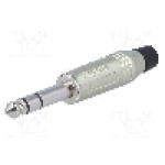 Conector jack, Jack 6,3mm, 3 contacte, tata, AMPHENOL - ACPS-GN