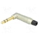 Conector jack, Jack 6,3mm, 3 contacte, tata, AMPHENOL - ACPS-RN-AU