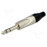 Conector jack, Jack 6,3mm, 3 contacte, tata, AMPHENOL - TS3P