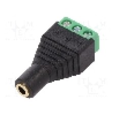 Conector jack, {{Tip conector}}, 3 contacte, {{Subtip conector}}, {{Producator}} - JACK3.5S-F-TB