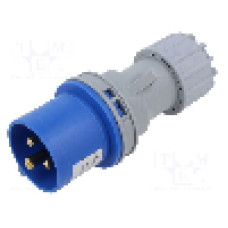 Conector alimentare AC, IEC 60309, IP44, 16A, 0,23kV, 3 pini, TAIZHOU BAOLUDA ELECTRIC - QX-248
