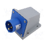 Conector alimentare AC, IEC 60309, IP44, 16A, 0,23kV, 3 pini, TAIZHOU BAOLUDA ELECTRIC - QX-332