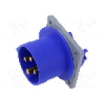 Conector alimentare AC, IEC 60309, IP44, 16A, 0,25kV, 250V AC, 4 pini, AMPHENOL - 2CMA193348R1000