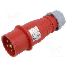 Conector alimentare AC, IEC 60309, IP44, 16A, 0,4kV, 4 pini, TAIZHOU BAOLUDA ELECTRIC - QX252