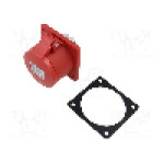 Conector alimentare AC, IEC 60309, IP44, 16A, 0,4kV, 5 pini, TAIZHOU BAOLUDA ELECTRIC - QX-1385