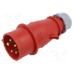 Conector alimentare AC, IEC 60309, IP44, 16A, 0,4kV, 5 pini, TAIZHOU BAOLUDA ELECTRIC - QX3