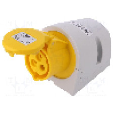 Conector alimentare AC, IEC 60309, IP44, 16A, 110V AC, 3 pini, PCE - 113-4