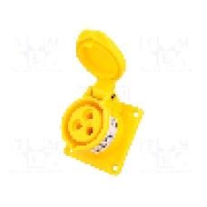 Conector alimentare AC, IEC 60309, IP44, 16A, 110V AC, 3 pini, PCE - 313-4